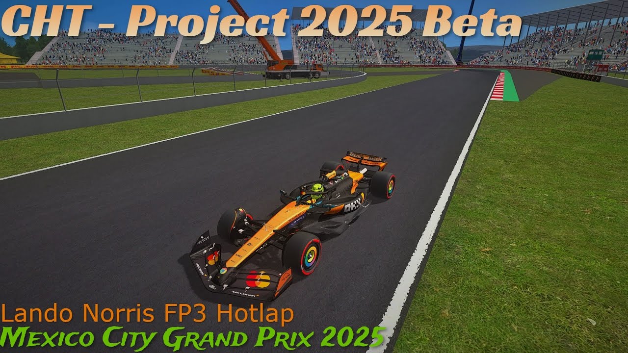 F1-2025CHT - Lando Norris FP3 Hotlap Onboard | 2025 Mexico City Grand Prix