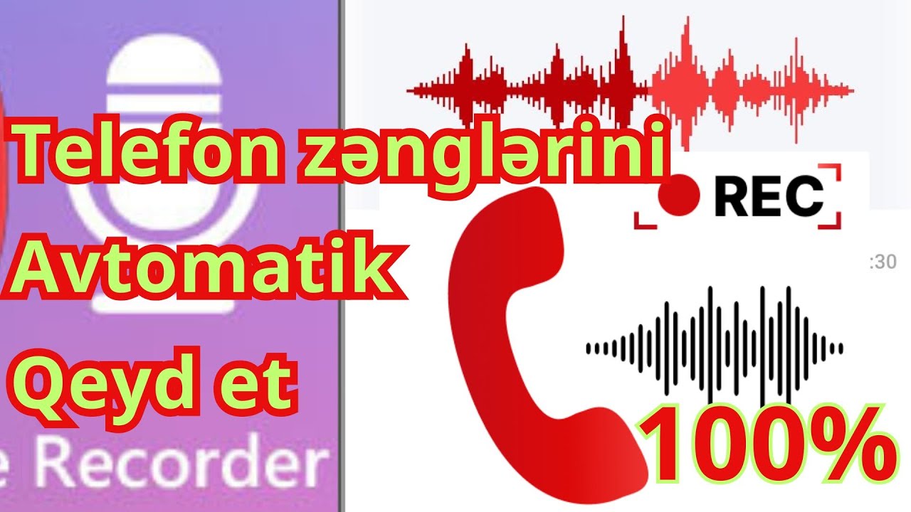 Zəngləri avtomatik qeyd et: 100% li (mp3 formatda)