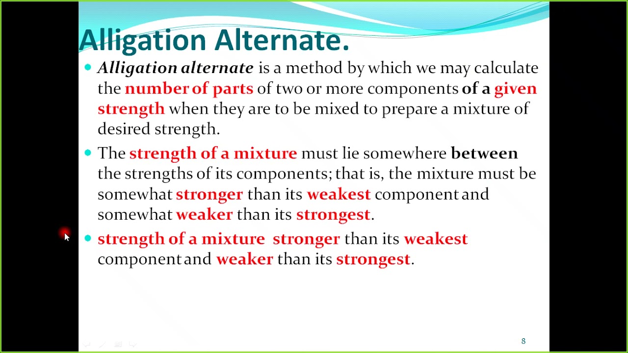 alligation 1