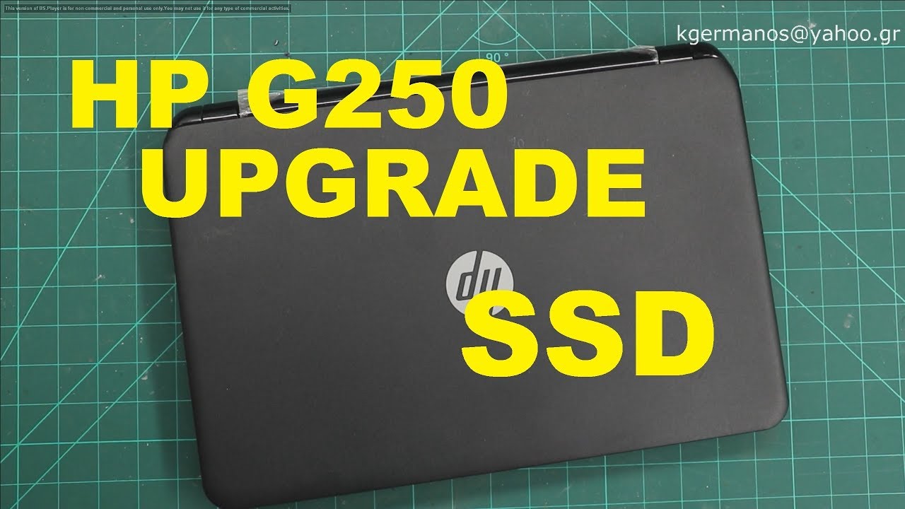 hp g250 ssd upgrade