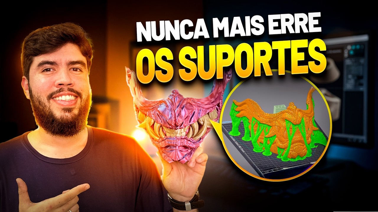Como Configurar Suportes na Impressão 3D: Quando Usar, Erros a Evitar e Remoção Fácil