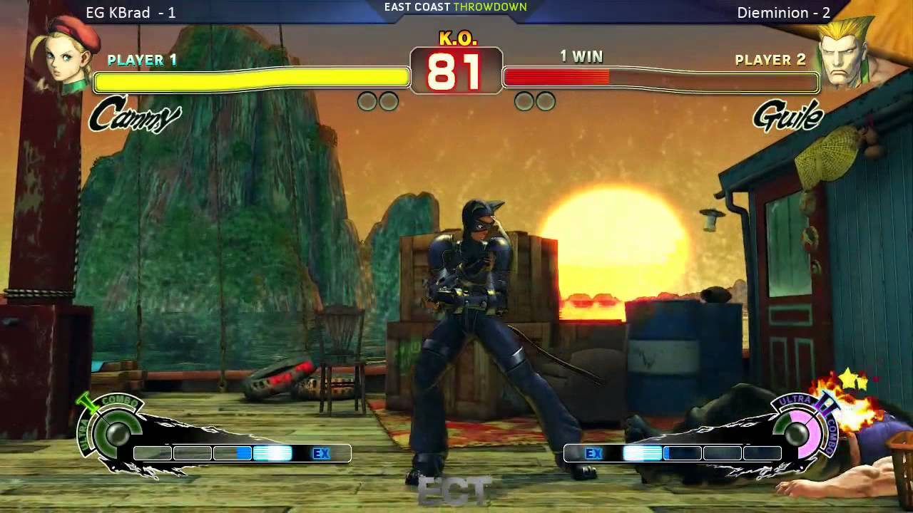 USF4 Losers Finals @ ECT 2015 - EG KBrad (Cammy) vs YOMI Dieminion (Guile) [720p/60fps]