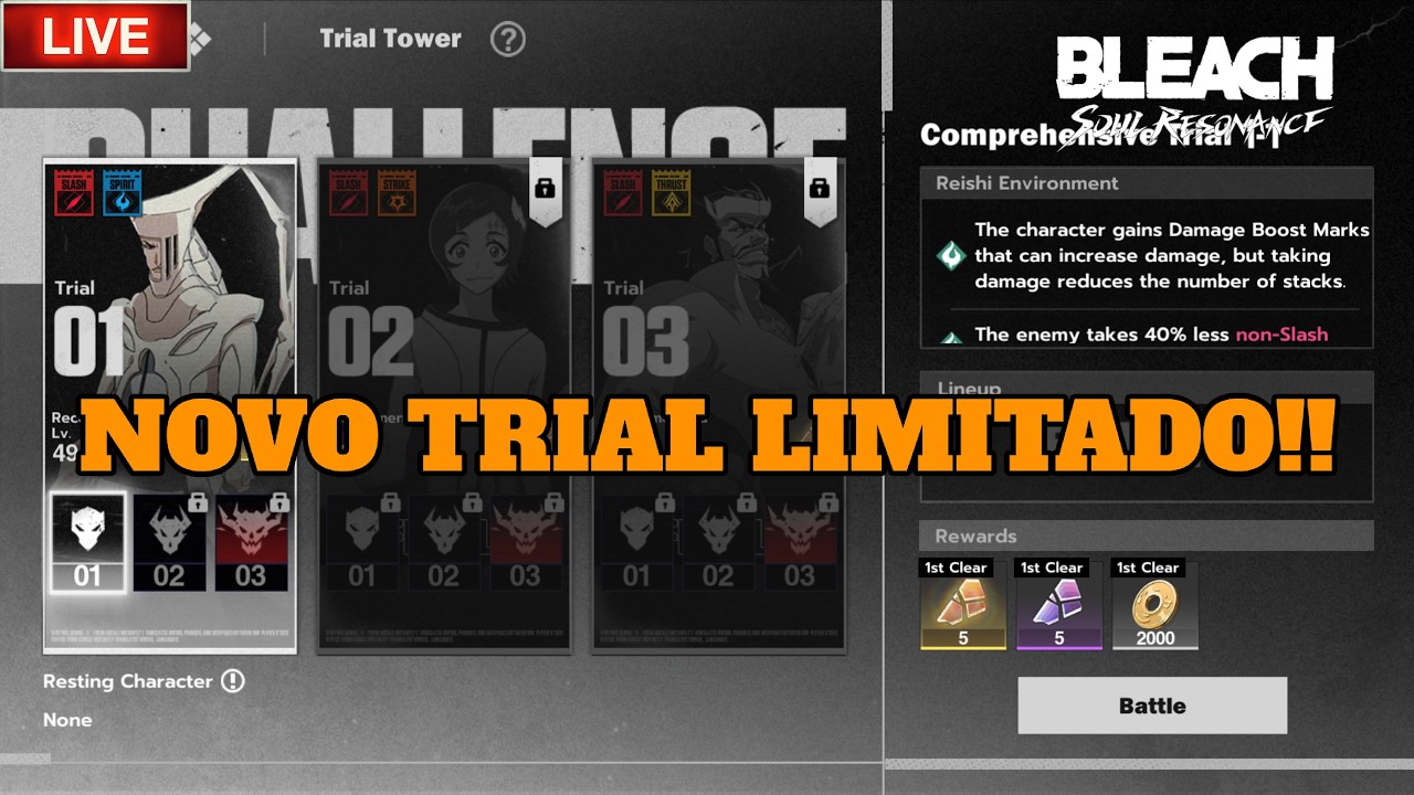 MELHOR LIVE DE BLEACH SOUL RESONANCE!! CHEGOU NOVOS EVENTOS E O TRIAL LIMITADO!!