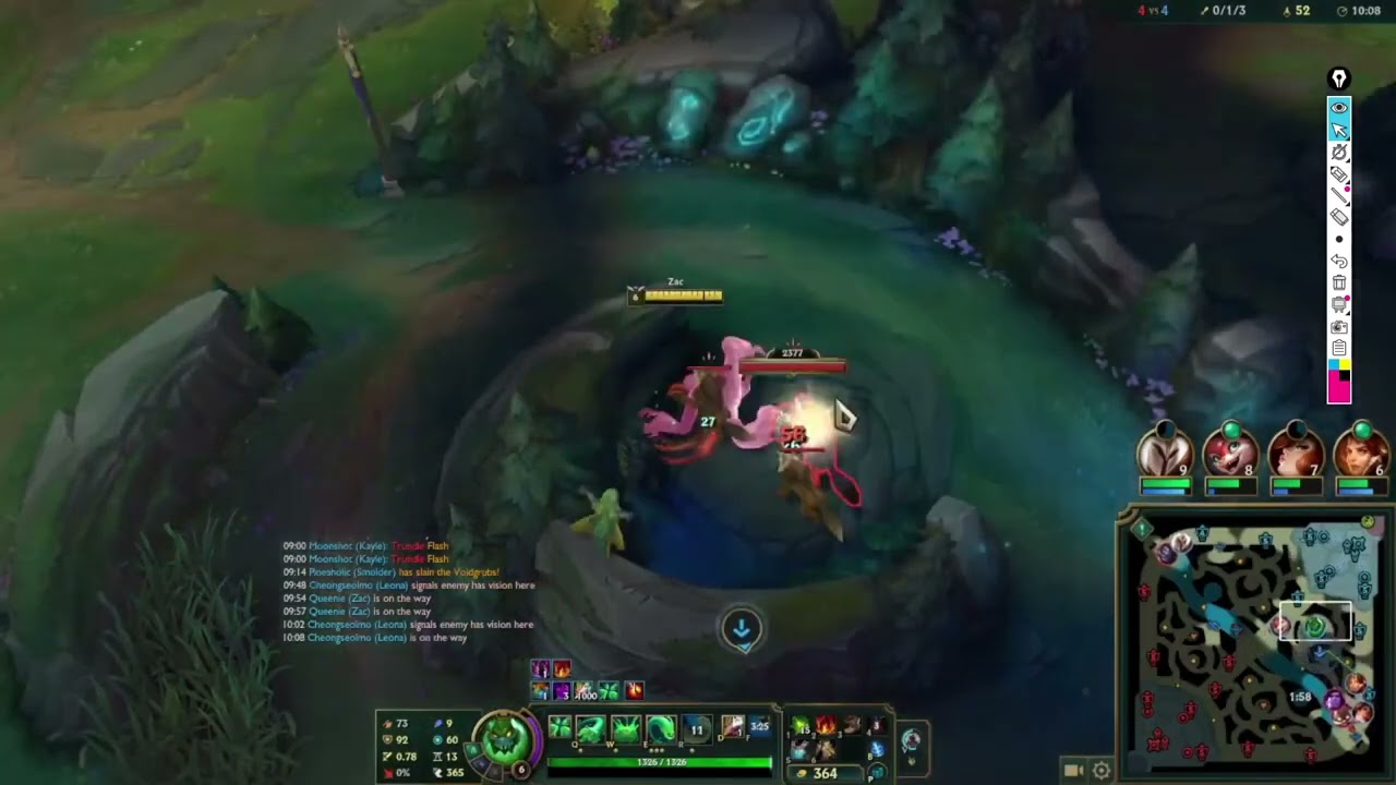 Zac vs Trundle,