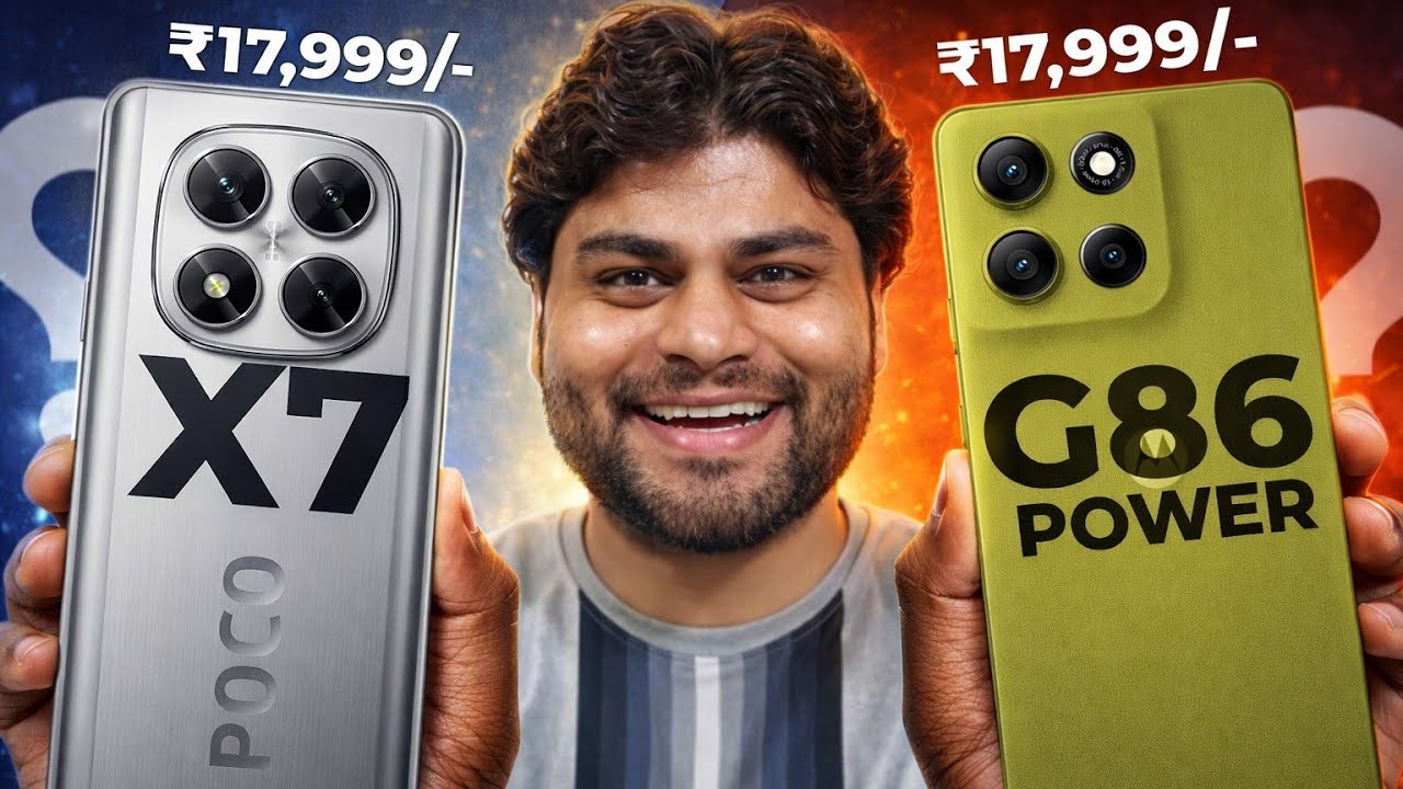 Poco X7 vs Moto G86 Power Detailed Comparison - Best Phone under ₹20,000?