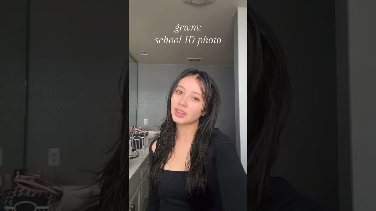 grwm: фото для школьного билета (ориентация на первый курс!) #school #grwm #grwmmakeup #makeup #s...