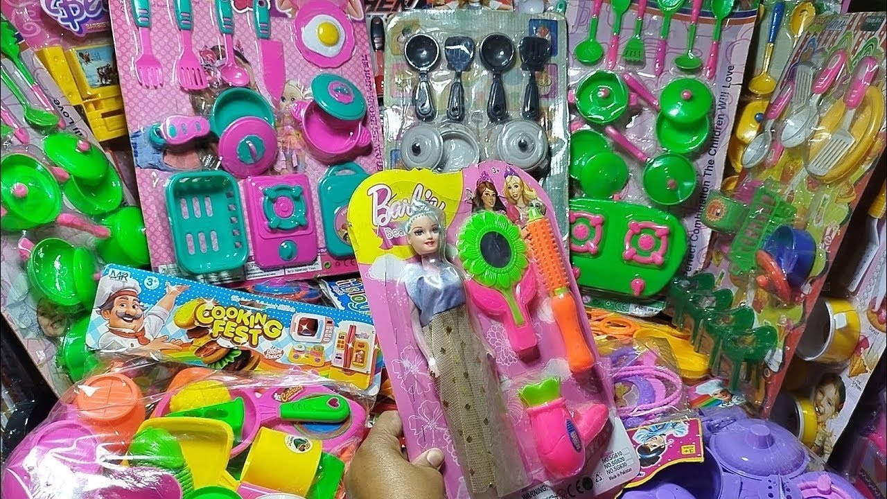 Satisfying with unboxing cute pink mini kitchen set | Asmr toys