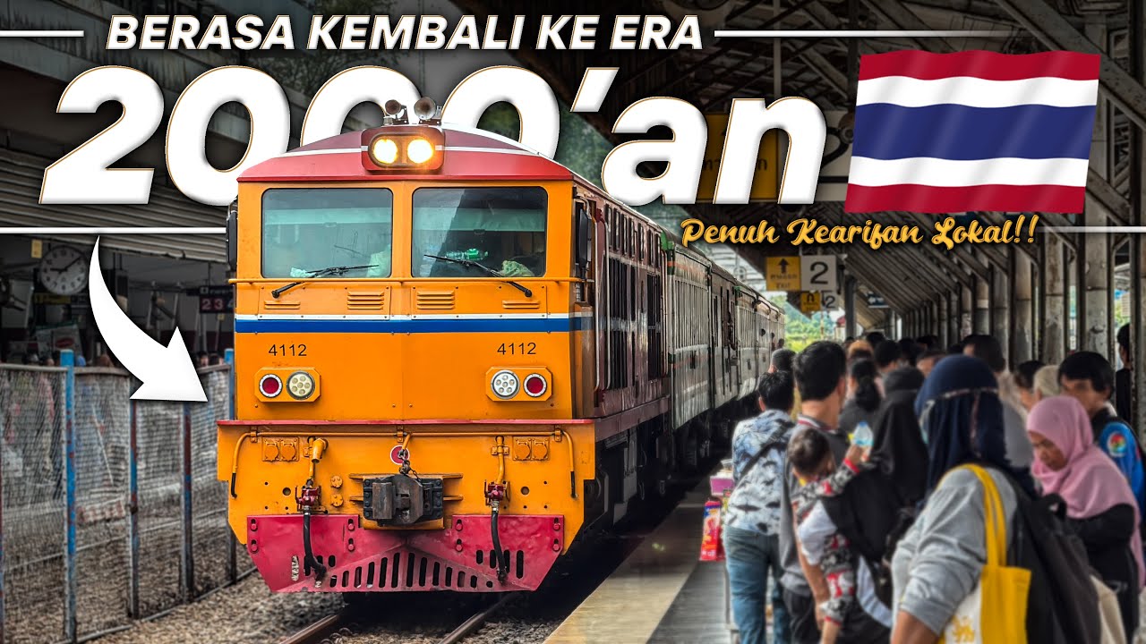 Solo Trip THAILAND #2 - Random Naik Kereta Ekonomi di THAILAND!