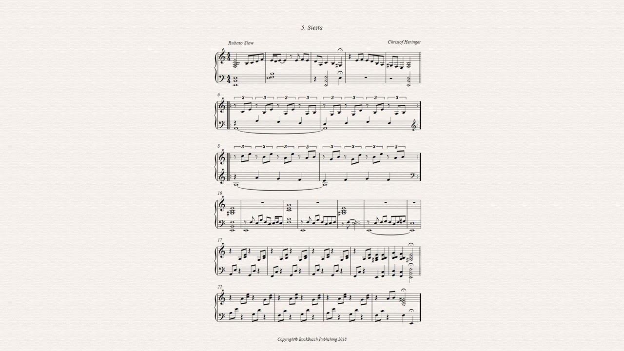 Siesta aus der Suite Española von Christof Heringer