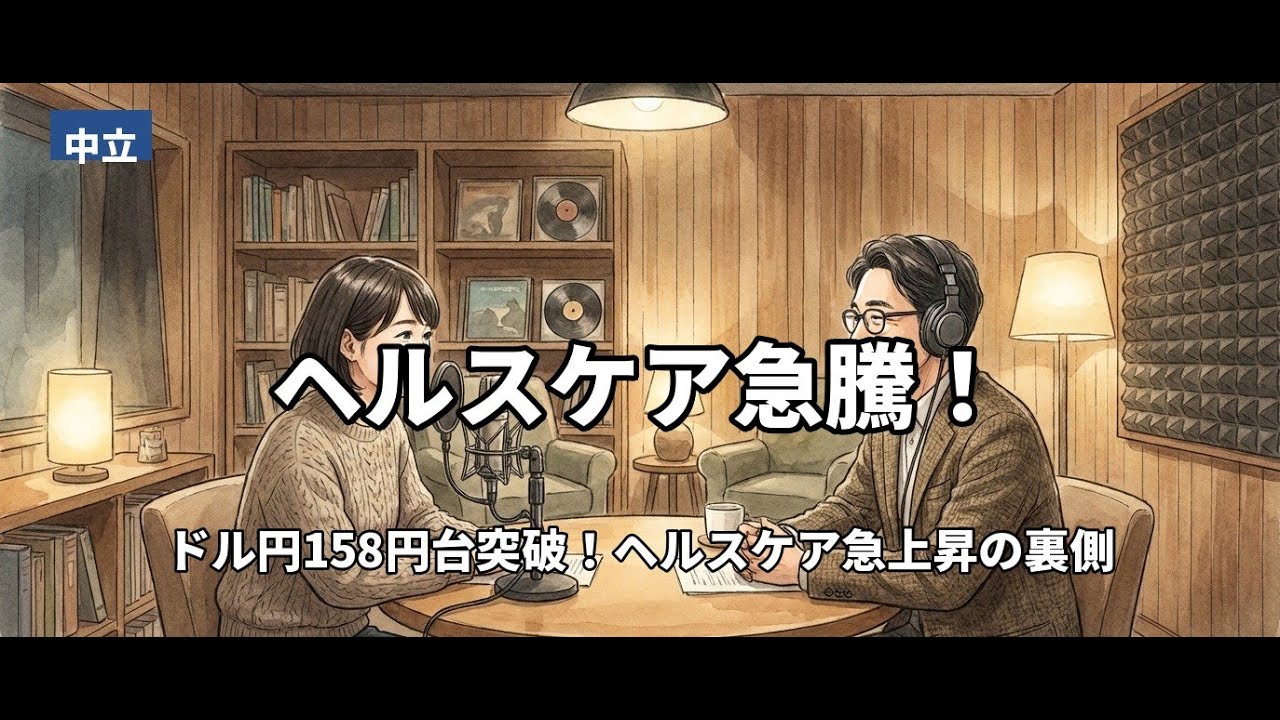 ドル円158円台突破！ヘルスケア急上昇の裏側
