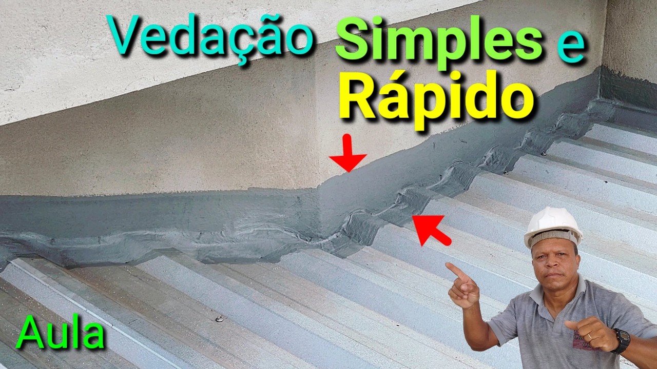 Seu Telhado Não Vaza Nunca! Vedação Fácil com Rufo líquido