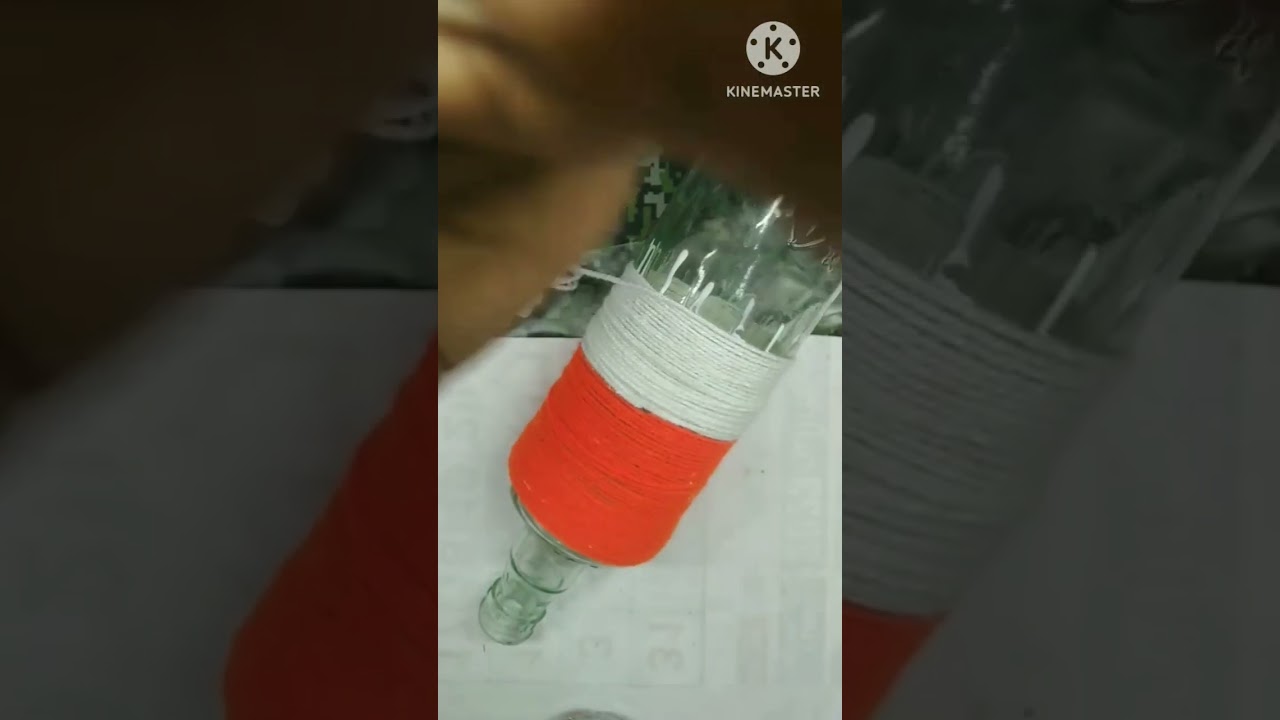 National flag bottle art