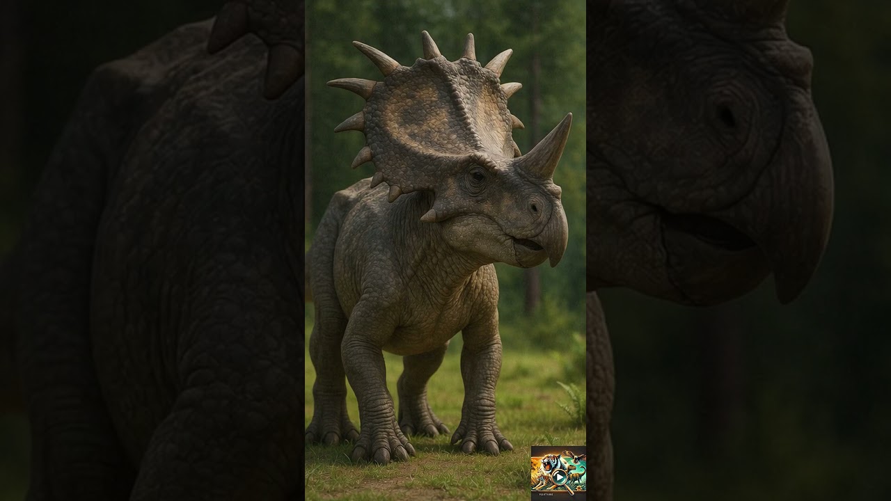 Chasmosaurus &ndash; The Horned Dinosaur of the Cretaceous  #dinosaur #shorts