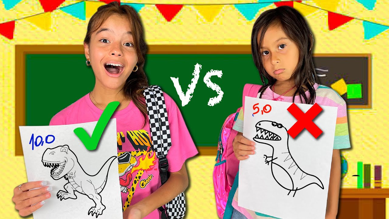 Quem Fizer O Melhor DESENHO Ganha!! - (5 DESAFIOS em 1) Na ESCOLA DA VIVI Parte-2
