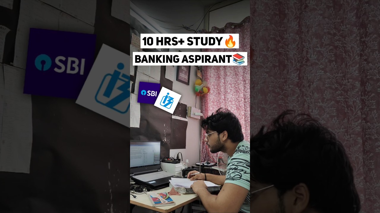 10 Hrs+ Study🔥 Banking Aspirant📚✅ #ibps #ibpspo #sbipo