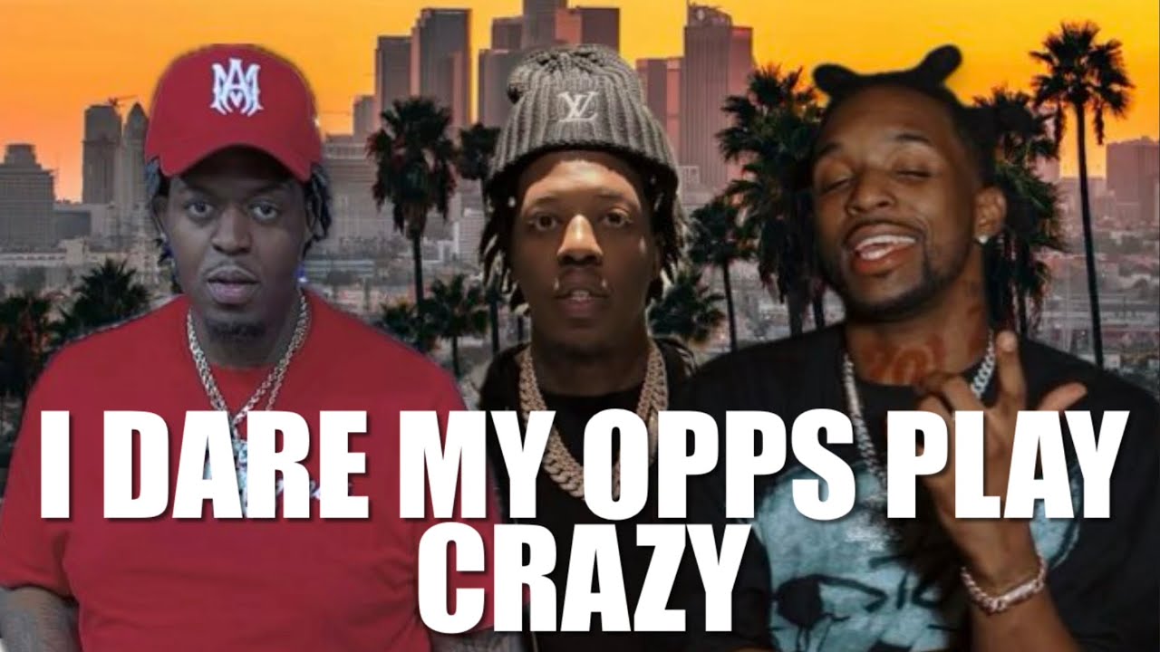 LIL ZAY OSAMA, HIS BRO OUTSIDE MOVING AROUND IN CALI & TAUNTS THF TO PULL UP 