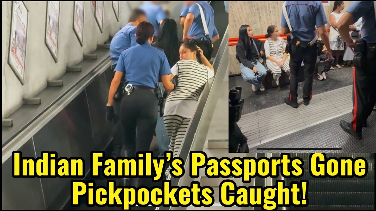Indian Family’s Passports Were Stolen by 3 Pickpockets in Rome, Italy