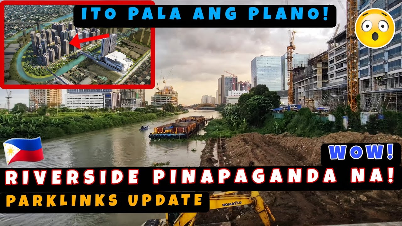 Вот план для Пасига! Берег реки благоустраивается! Скоро новый парк! 🇵🇭