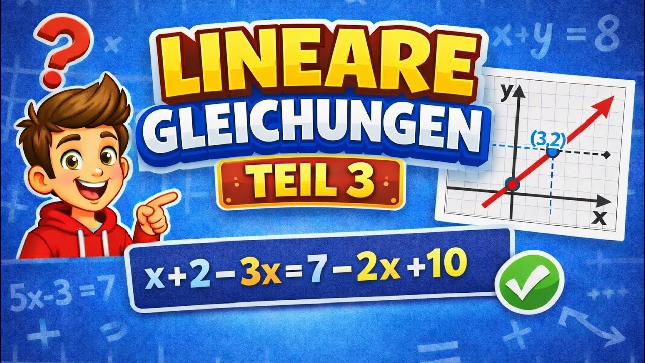 Lineare Gleichungen – Grundlagen leicht gemacht | Teil 3