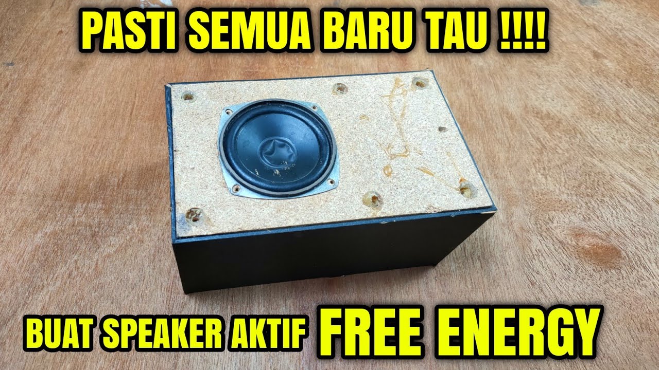 PASTI SEMUA BARU TAU!! Cara Buat speaker aktif canggih pakai LISTRIK GRATIS