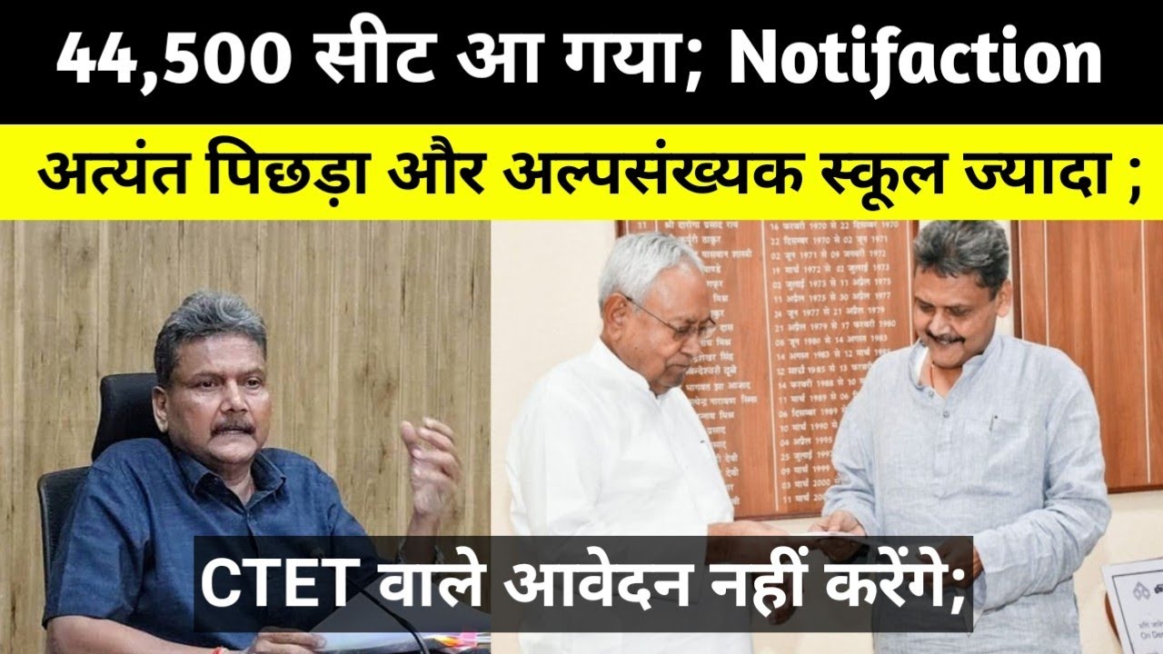 44,500 रिक्तियां आ गया ; #bpsctre4 @TheTimesofBharat 