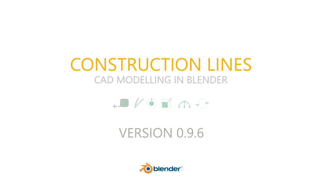 Construction Lines 0.9.6 Release - CAD Modelling for Blender