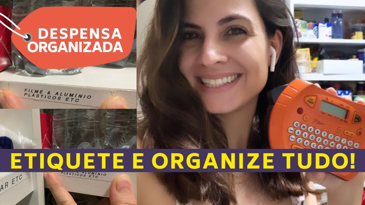 A MELHOR ETIQUETADORA PARA ORGANIZAR A CASA! ROTULADORA/ ETIQUETADORA BROTHER!