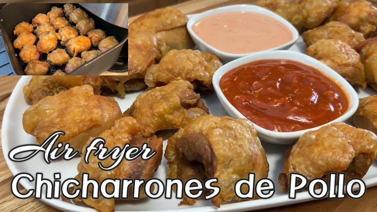 Chicharrones de pollo crujientes en freidora de aire 