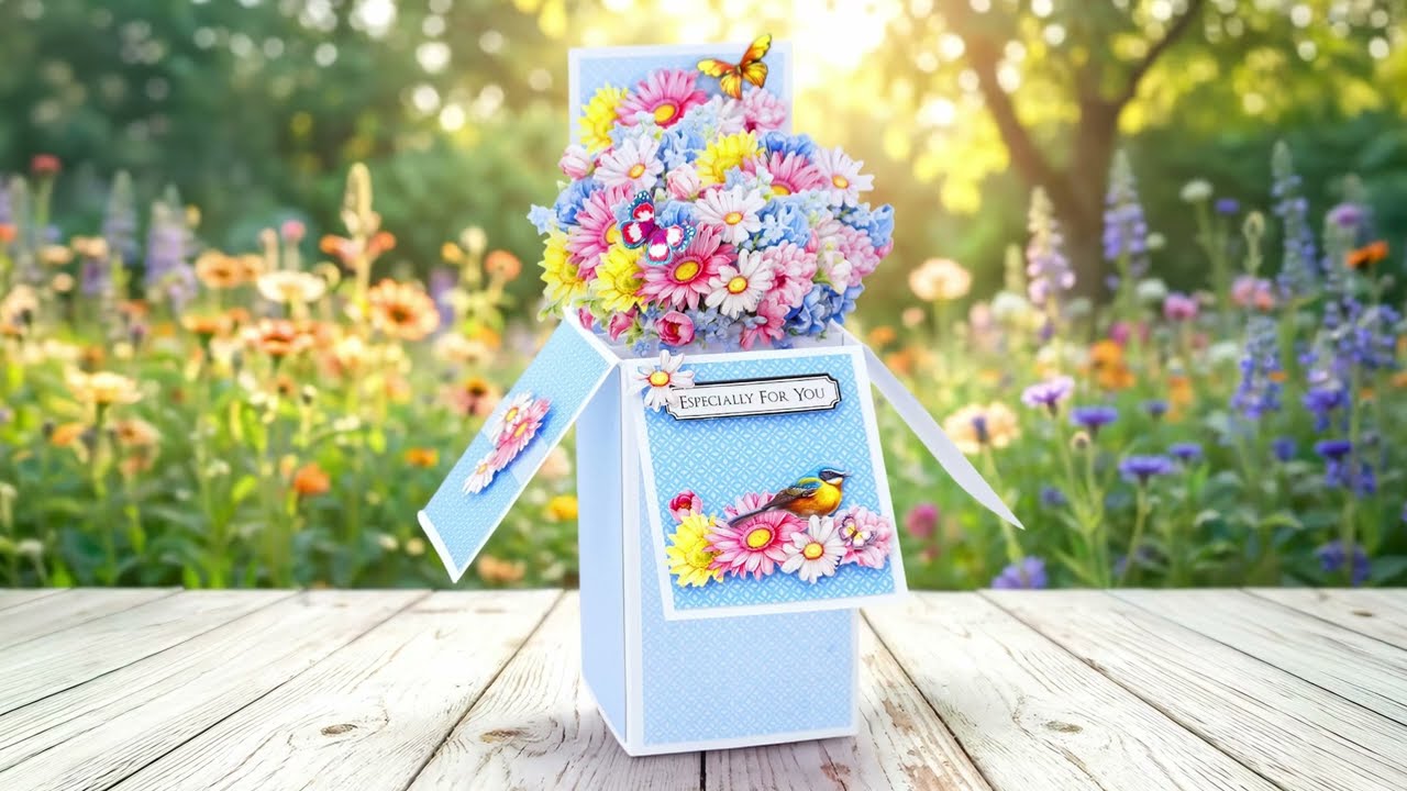 Blooming Box Bouquet Pop Up Card Making Kit