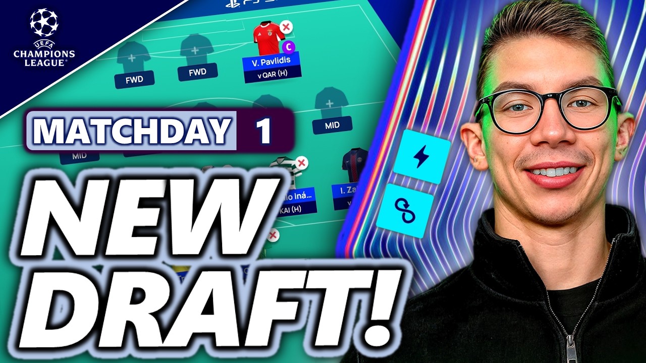MY LATEST DRAFT + CHIP STRATEGY IN UCL FANTASY! | Champions League Fantasy Tips 2025/26