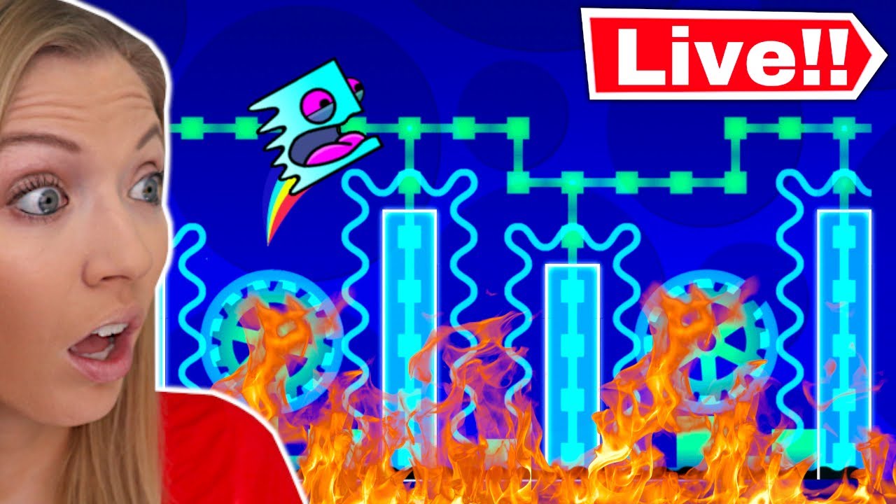 Playing Geometry Dash Until I RAGE QUIT! (Live)