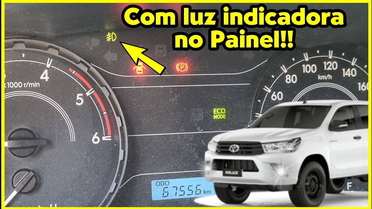 Instalação do Farol de Neblina utilizando chicote original da Hilux STD 2020
