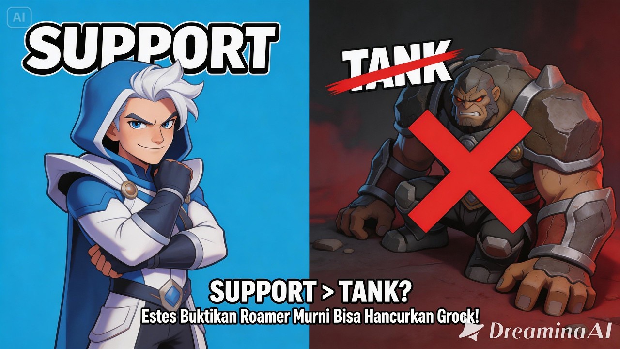 support vs tank di roam, estes mampu unggul dari grock guys