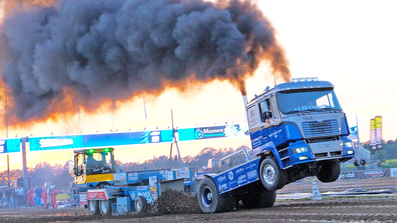Trucks Mayhem | Volvo, Iveco, MAN, DAF, Mercedes, Magirus-Deutz Trucks at Mega Pull Stroe 2024