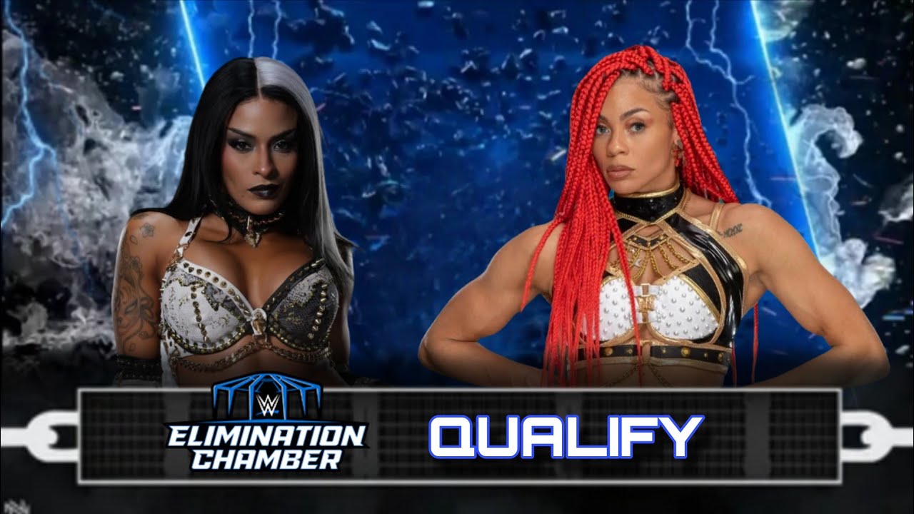 SMACKDOWN ZELINA VEGA VS B FAB ELIMINATION CHAMBER QUALIFY