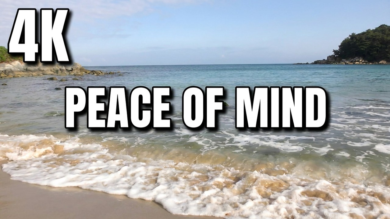 sea waves - sound of  small waves that give you peace of mind!- 4K & 6 HRS !
