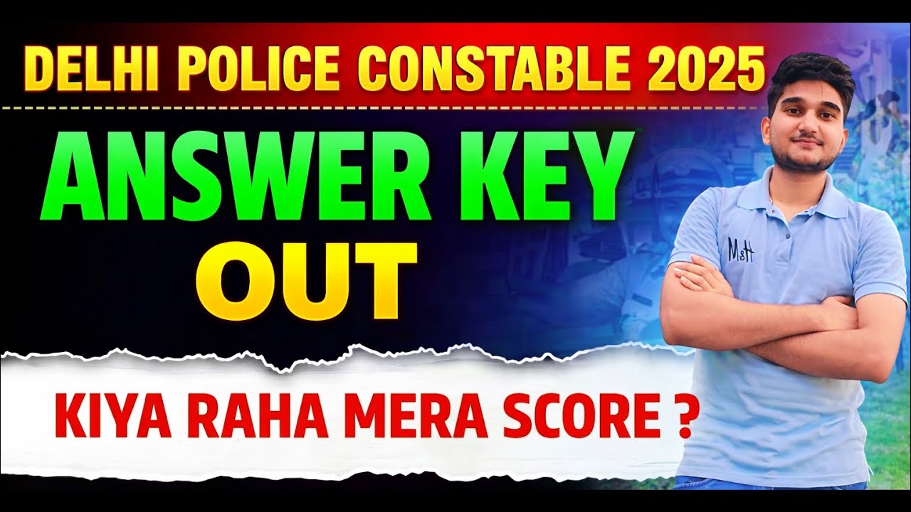 SSC Delhi Police Answerkey out 🔑 my score ?