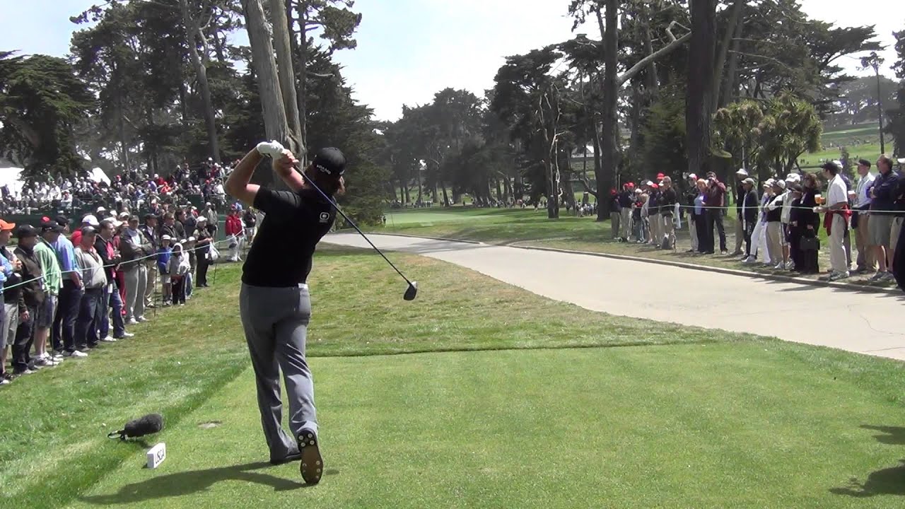Aaron Baddeley 2012 US Open Swingvsion Slow Motion Backswing Downswing 60fps