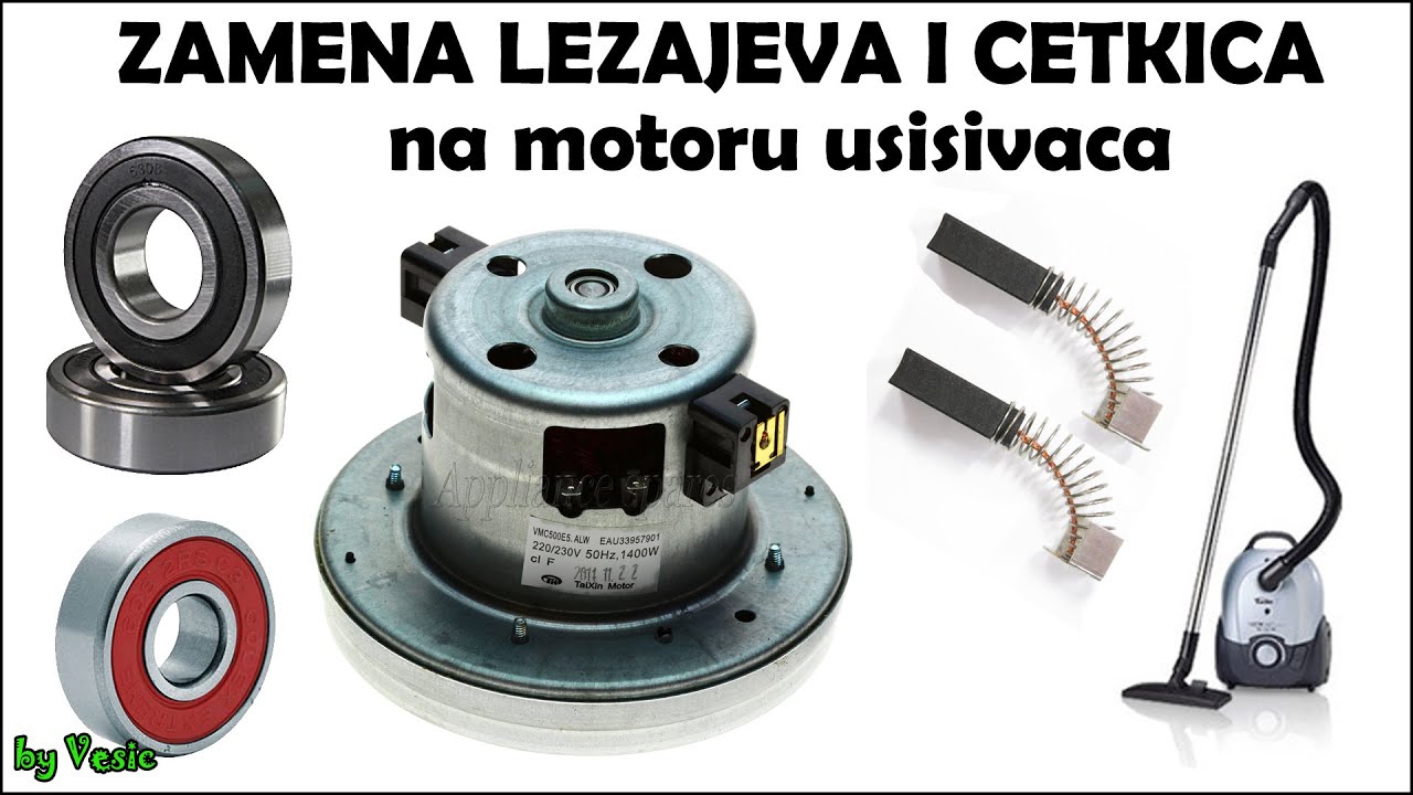 Zamena lezajeva i cetkica na motoru usisivaca