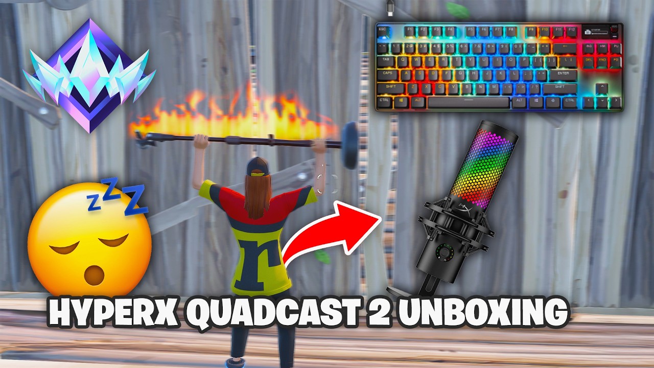 HyperX Quadcast 2 Unboxing🎙️SteelSeries Apex Pro TKL ASMR😴2v2 Box Fight Gameplay📦240FPS 4k