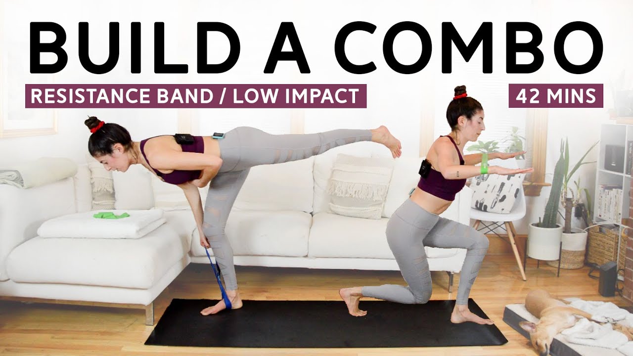 Build a Combo Class (42 Mins) - Resistance Band, Low Impact
