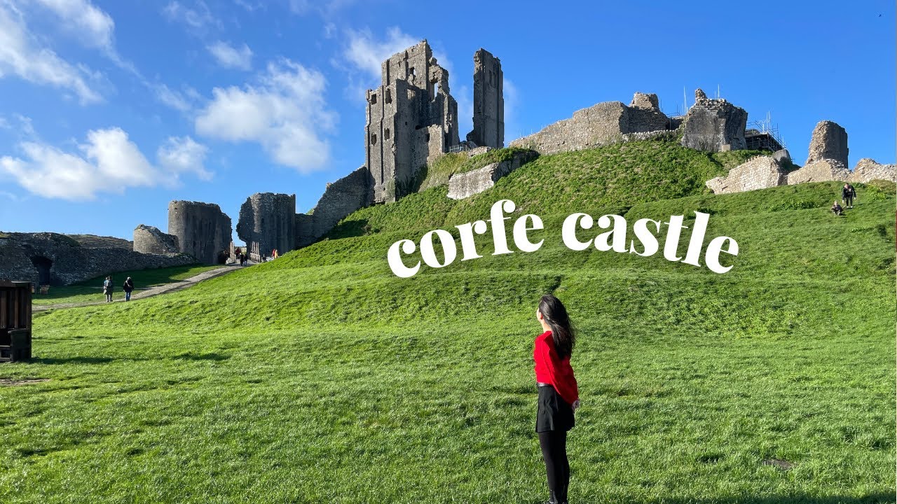 【イギリスOL】女性が守った城🏰1000年の歴史 Corfe Castle | イギリス田舎vlog
