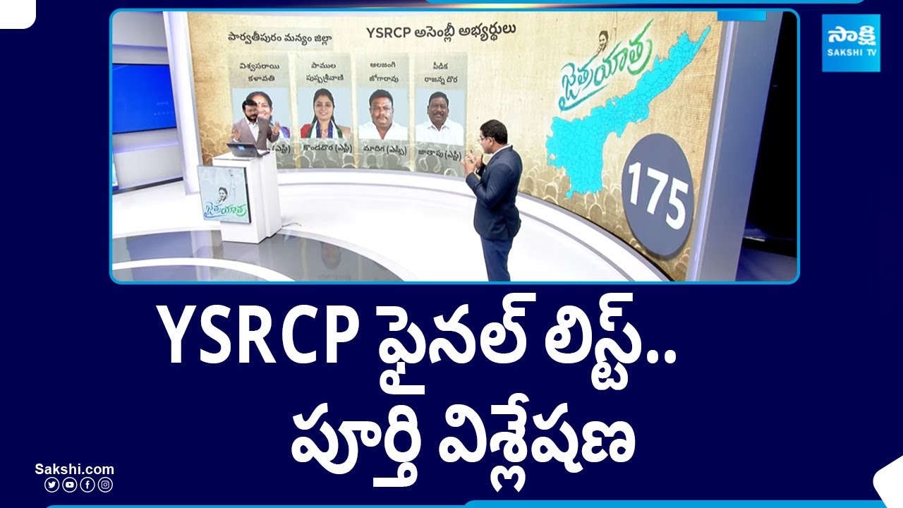 Complete Analysis On YSRCP MLAs & MPs Final List Announcement | CM Jagan | AP Elections | @SakshiTV