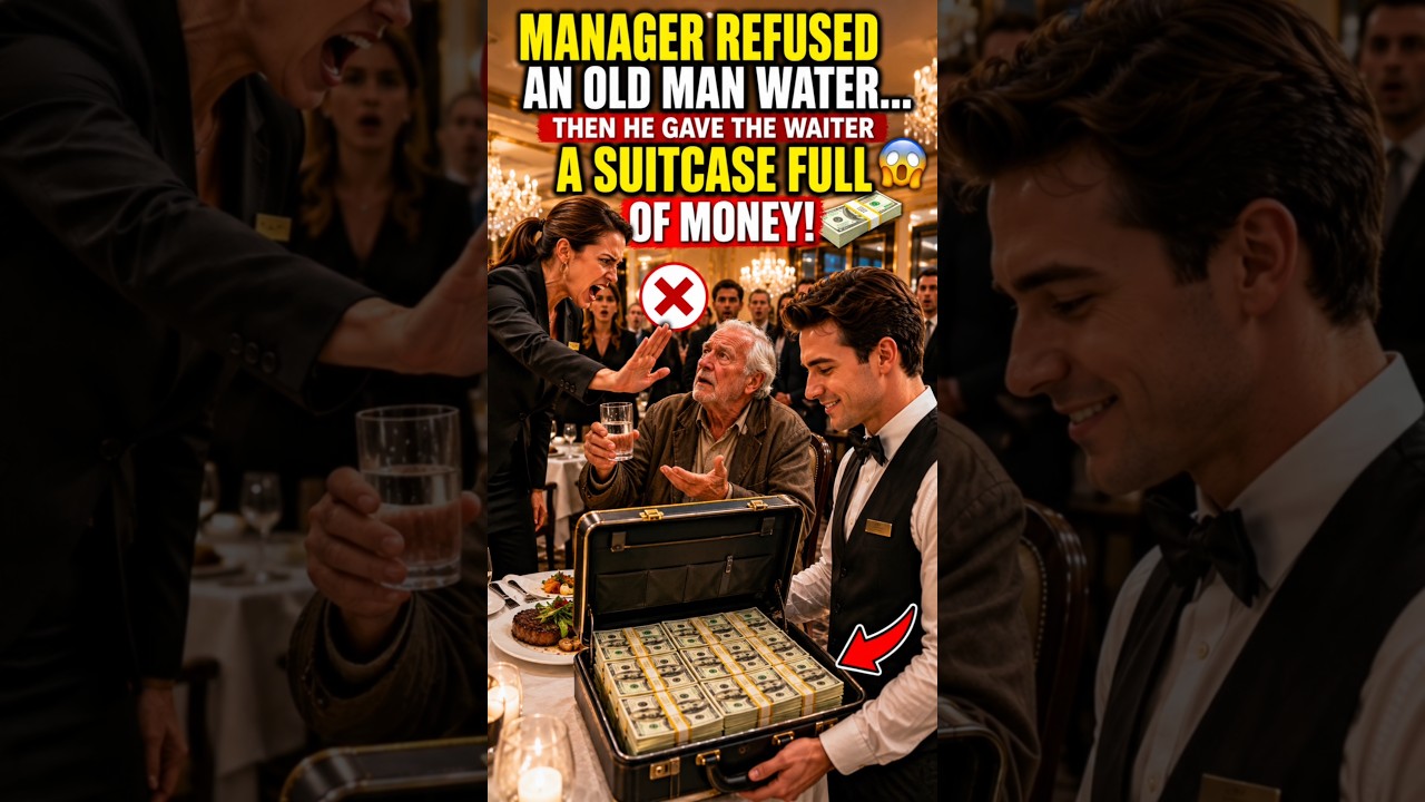 The Restaurant Manager Refused an Old Man Water... Then the Waiter Changed Everything! 😱❤️