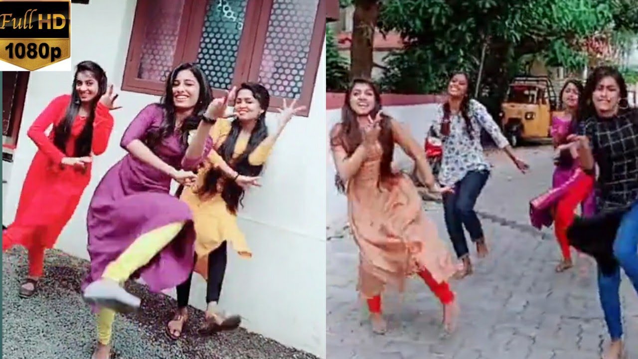 Vrindha tiktok videos | College girls kuthu dance videos | malayalam onam song