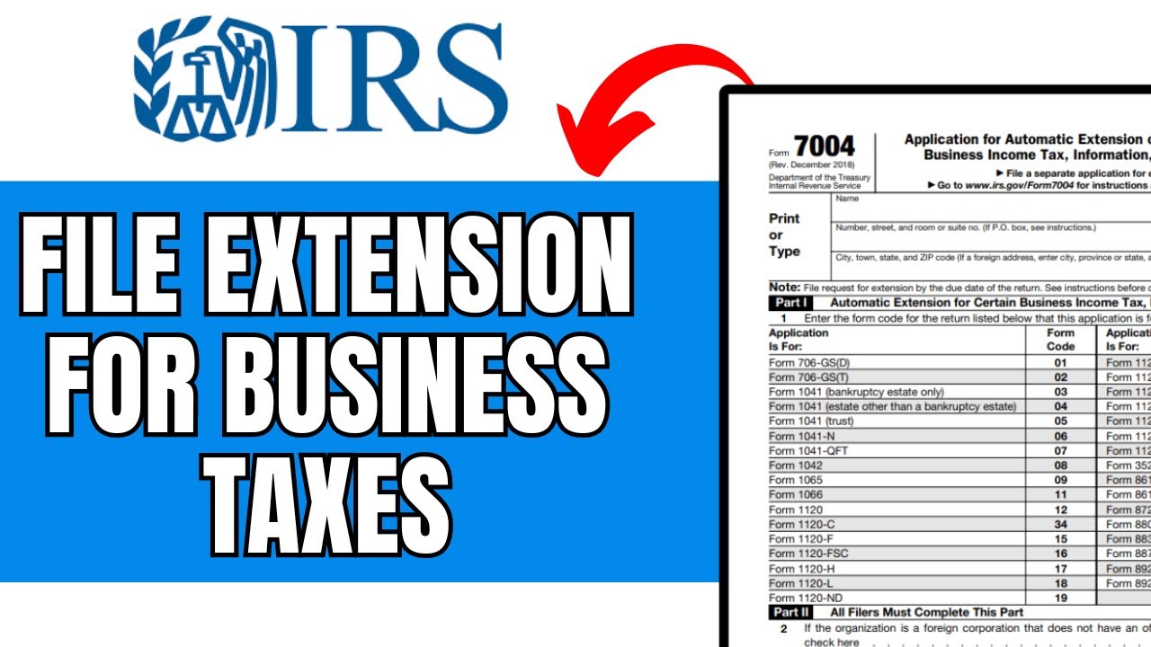How Do You File An Extension For Business Taxes On IRS (2024)