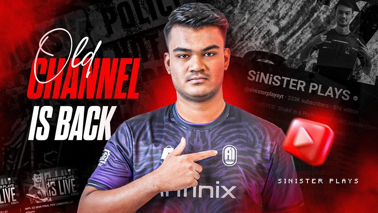 Finally Old Channel Is Back | SiNiSTER | A1 eSports