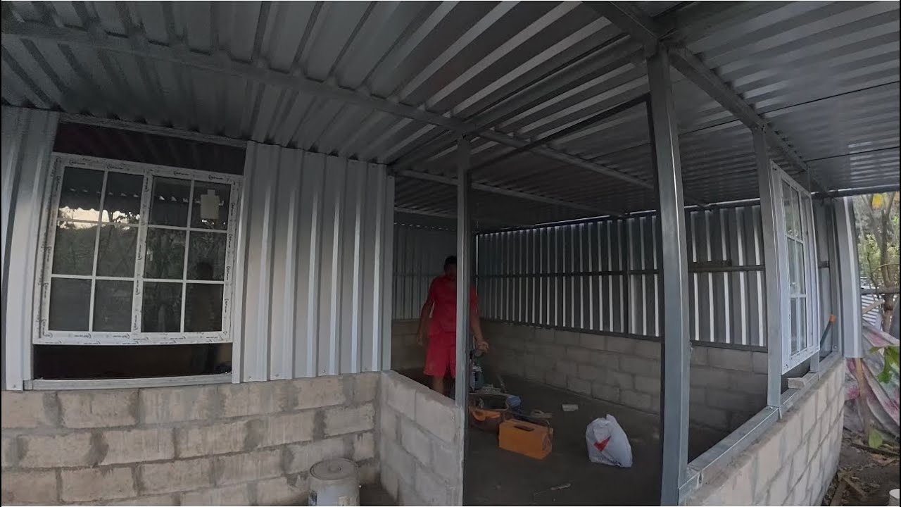 Avances de la CASA 🏡 Repellando y finalizamos el forrado de las paredes 🚧  