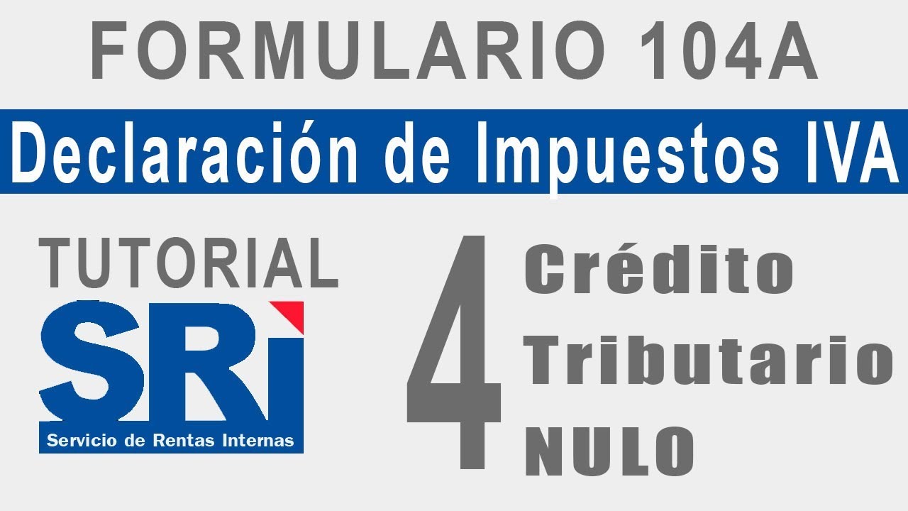 Qué es el Crédito Tributario Nulo 😭 EJEMPLOS