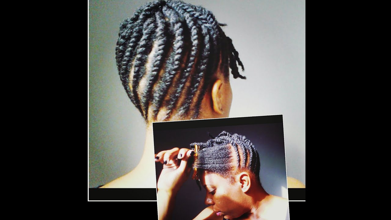 How To Flat Twist Updo on 4C Natural Hair | 4 Week Protective Style